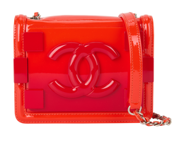 Mini Boy Brick Flap, Patent, Orange/Red, 19455017(2014), S, 2*